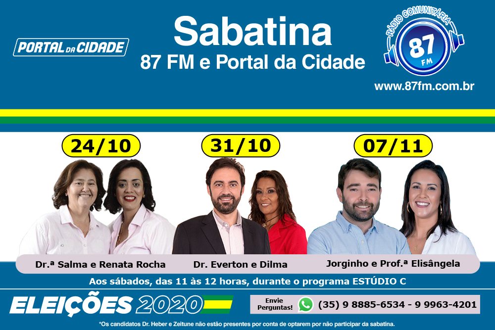 Rádio Comunitária realiza sabatina com os candidatos a prefeitos de Guaxupé em parceria com o Portal da Cidade