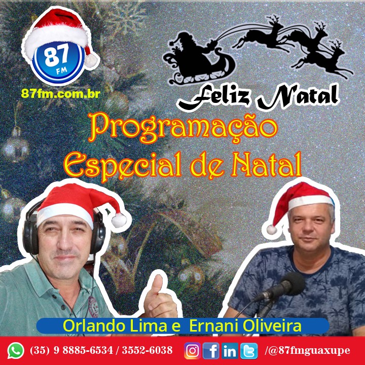 Programação Especial de Natal com Orlando Lima e Ernani Oliveira