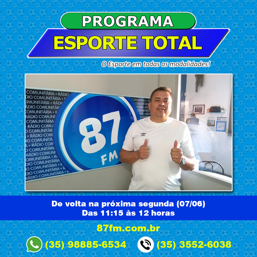 Sergio Borges está de volta com o programa 'Esporte Total'